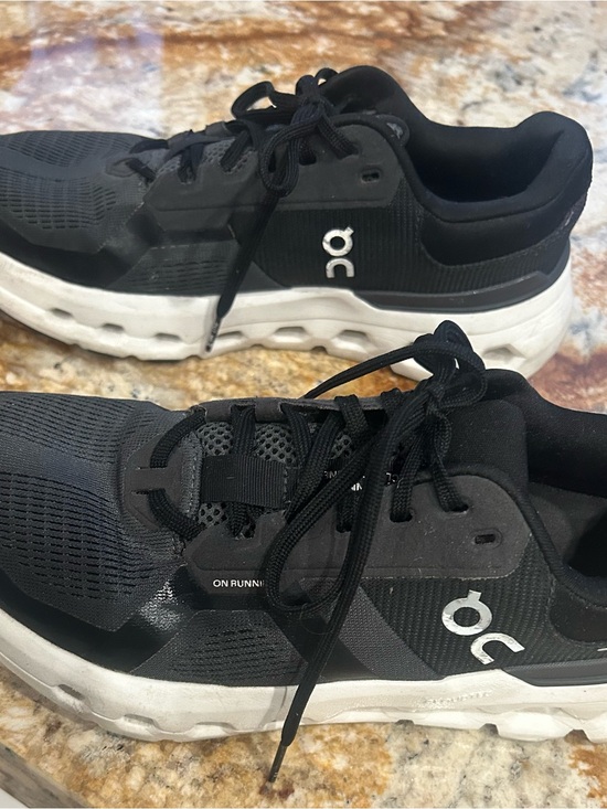 On Running Shoes - On Running Men's Black and White Cloud Sneakers